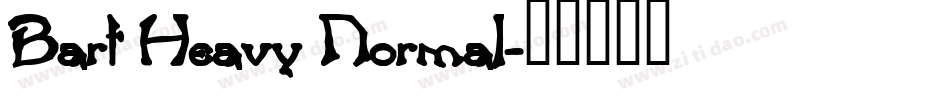 Bart Heavy Normal字体转换